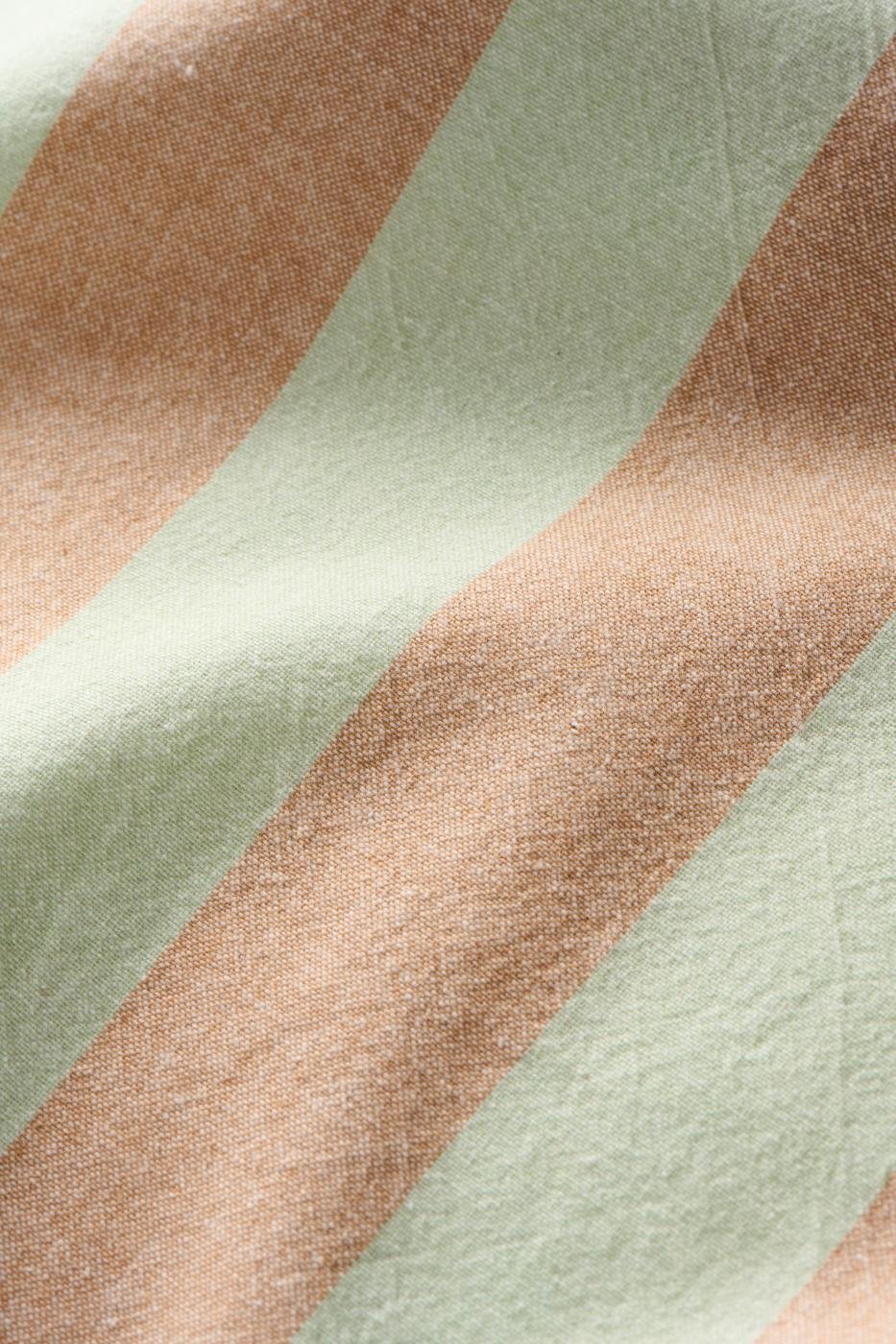 Ib Laursen Geschirrtuch Linus Blockstreifen helles gruen helles braun.jpg