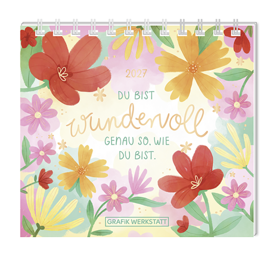 GRAFIK WERKSTATT Mini Kalender 2027 "Du bist wundervoll"