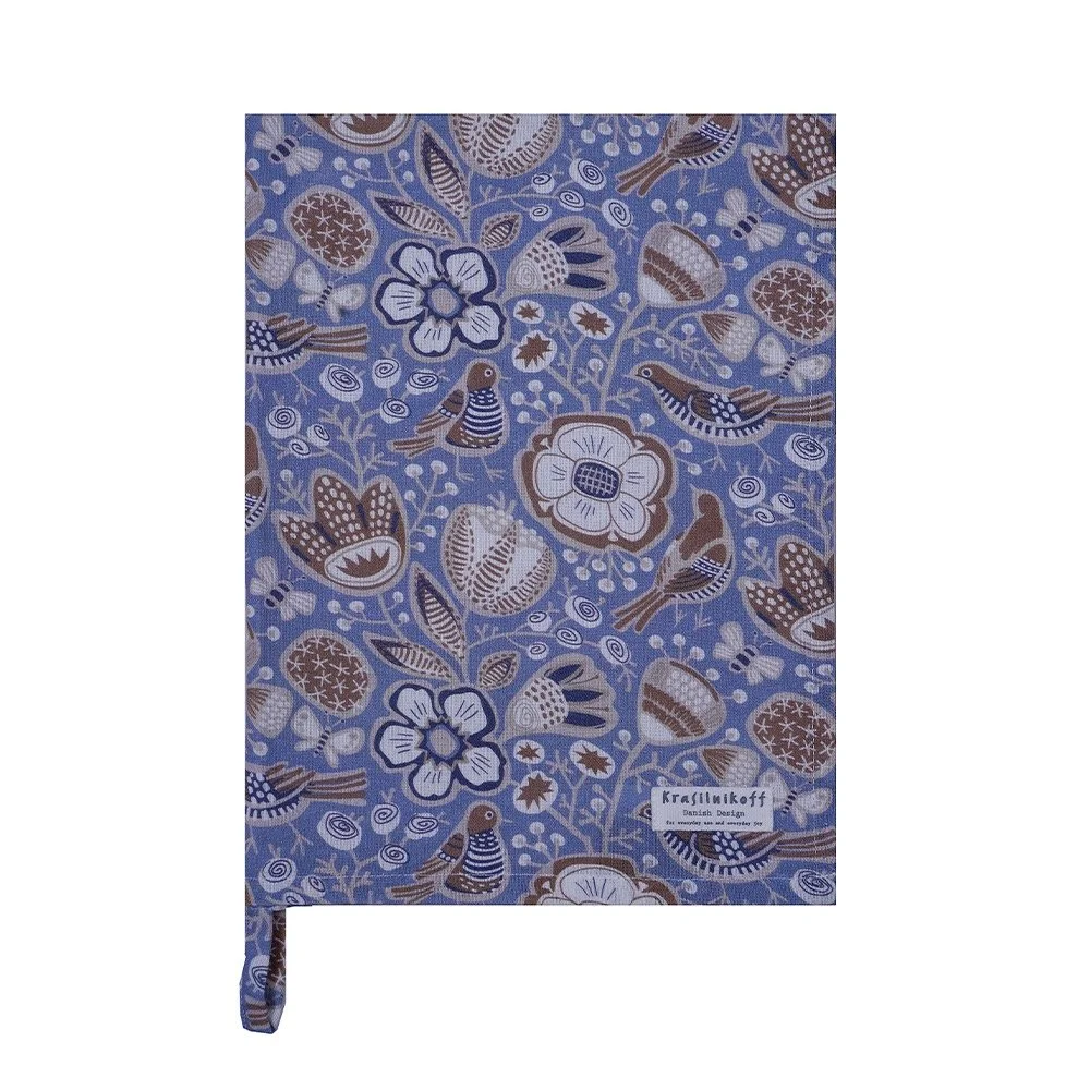 krasilnikoff_geschirrtuch_baumwolle_bienen_voegel_blau.jpeg