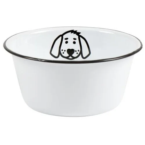IB LAURSEN Napf fr Futter | Wasser "HUND" (Emaille | mittel)   herzenszucker