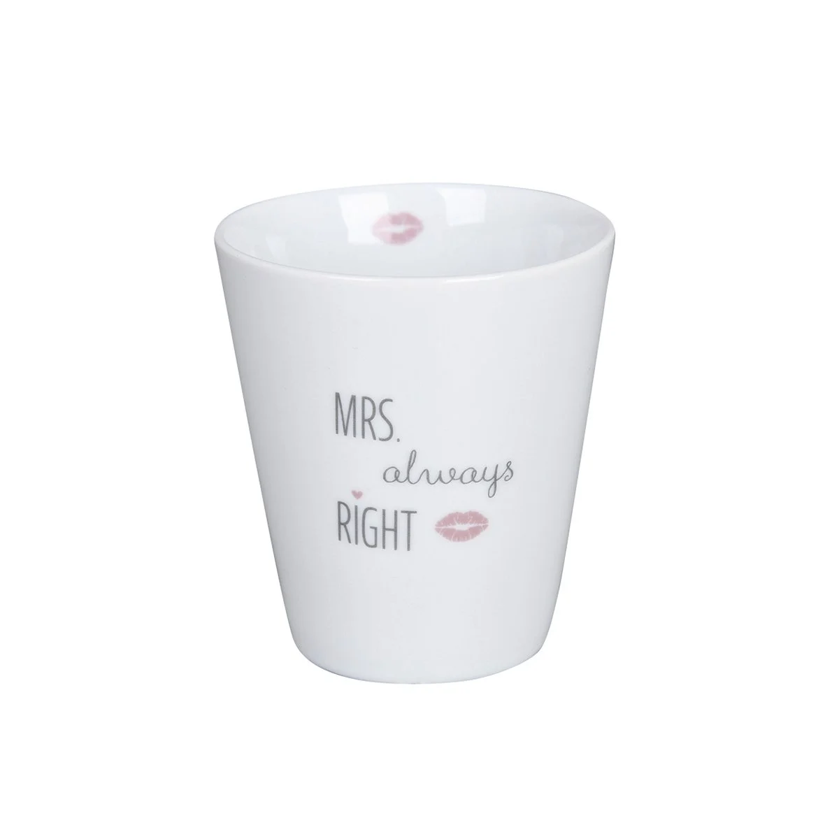 KRASILNIKOFF Happy Mug Becher "Mrs Always Right" 330 ml