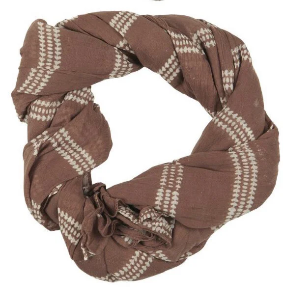 IB LAURSEN Halstuch | Schal (Baumwolle | braun | braun-beige)