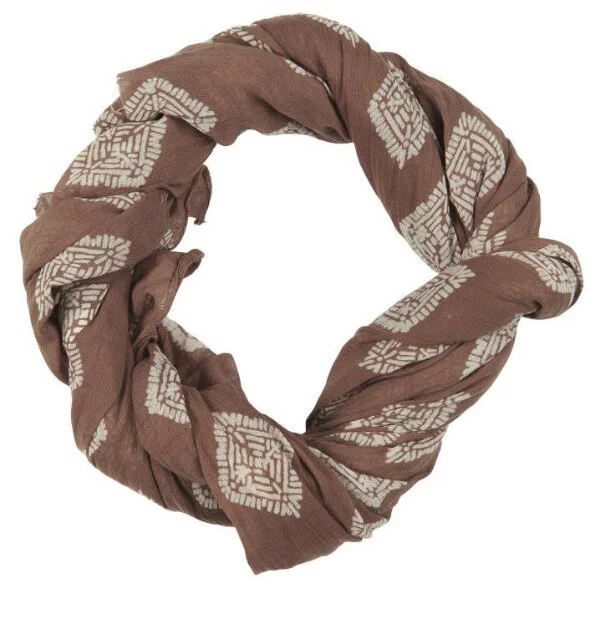 IB LAURSEN Halstuch | Schal (Baumwolle | braun | braun-beige)