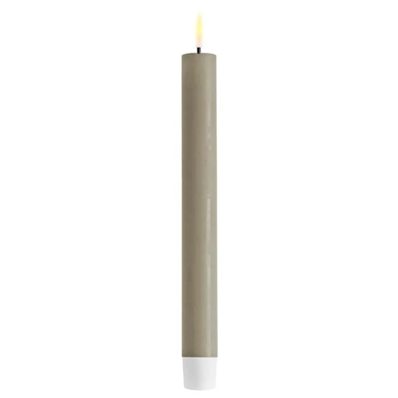 DELUXEHOMEART LED Stabkerzen 24 cm (sand | 2er Set)