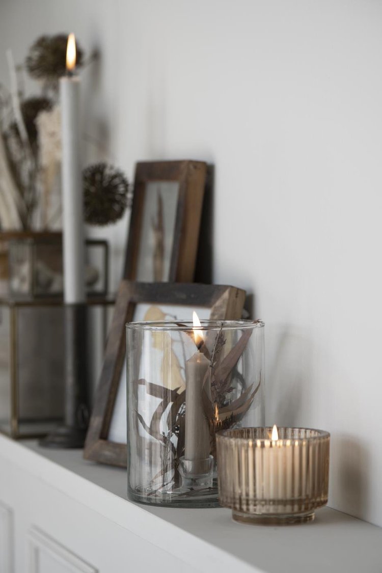 große glasvase Moderne Tischvase aus Holz