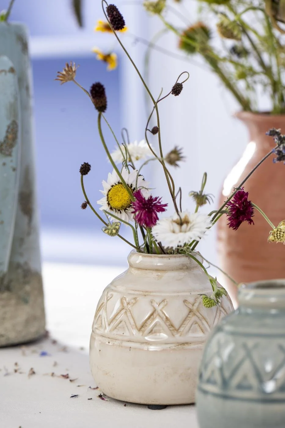 Ib Laursen Vase Lea creme unebene Glasur.JPG