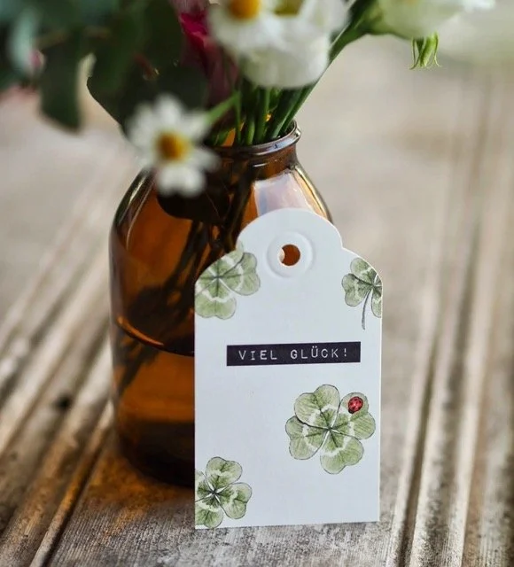 FROLLEIN LÜCKE Geschenk-Anhänger "Viel Glück"