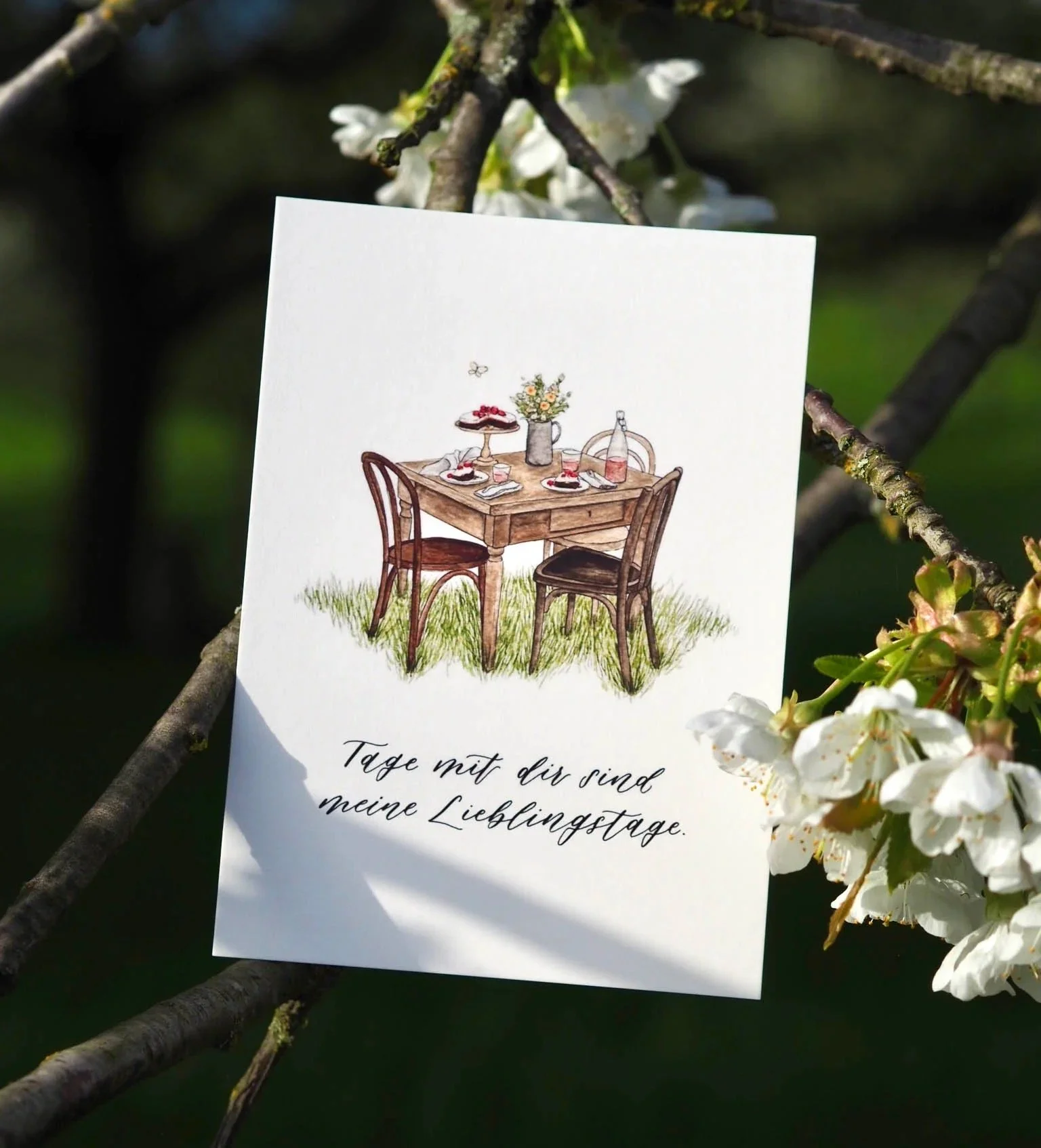 FROLLEIN LÜCKE Postkarte "Liebelingstage mit dir .."