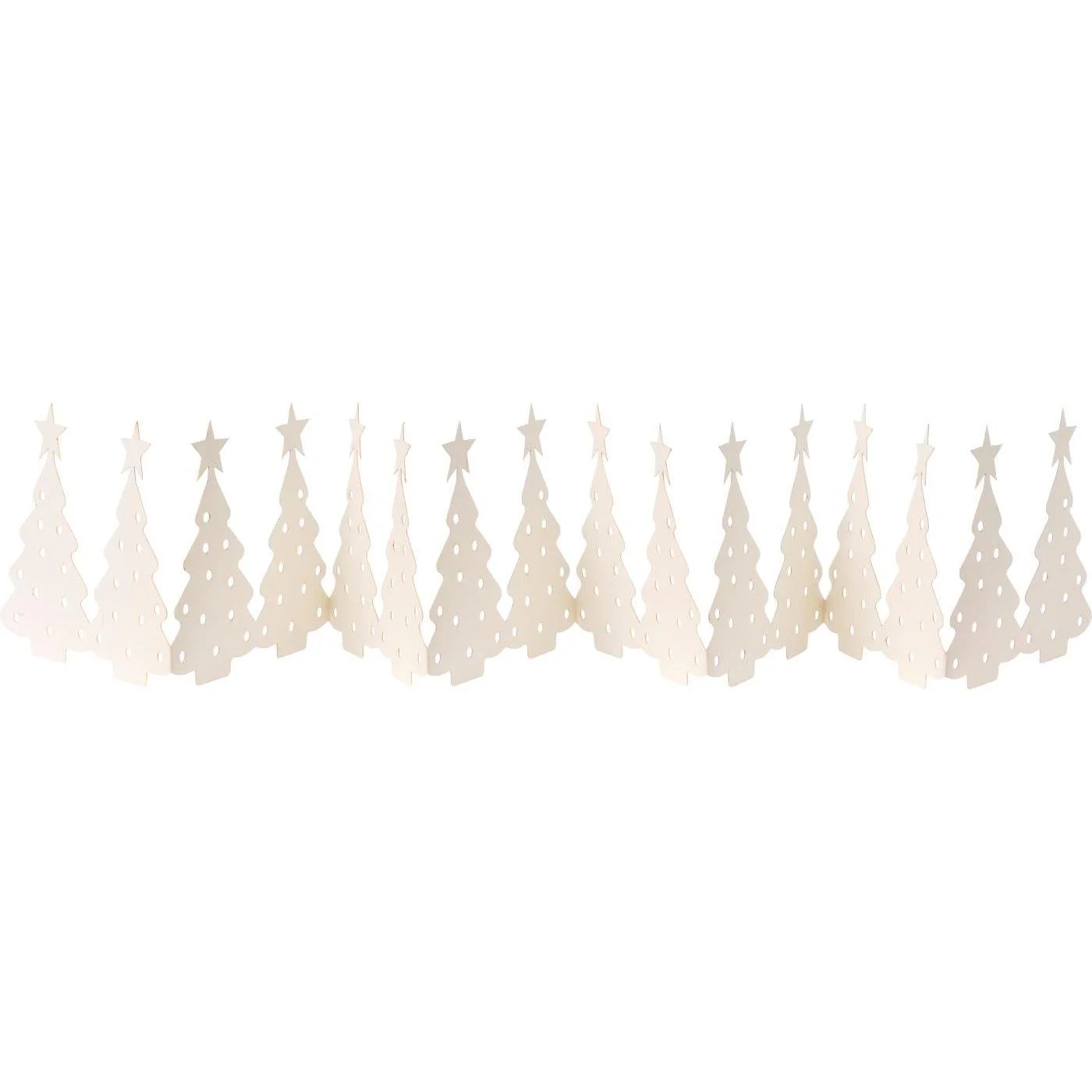 Ib Laursen Weihnachtstisch Dekoration Tannenbaum Papier weiss 92254-11.jpg