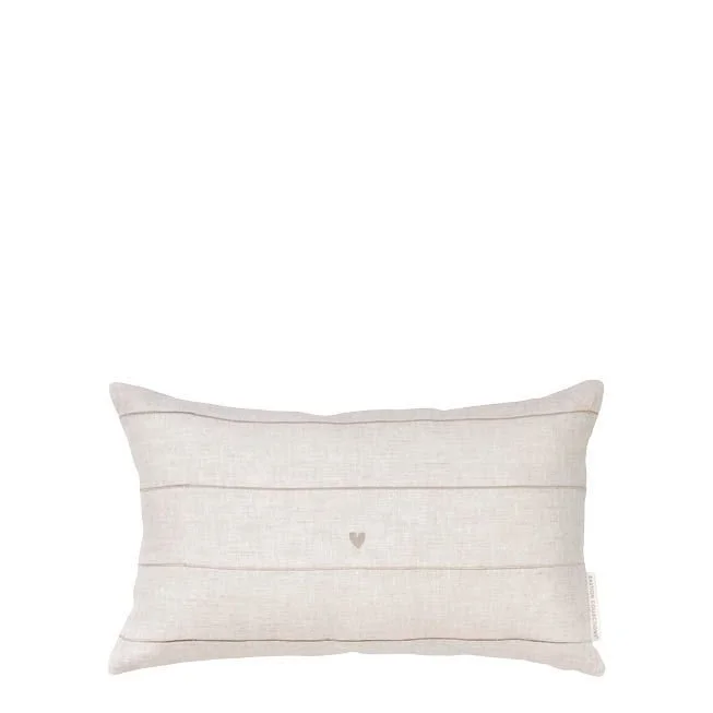 BASTION COLLECTIONS Kissenbezug STREIFEN (Leinen | Natur)
