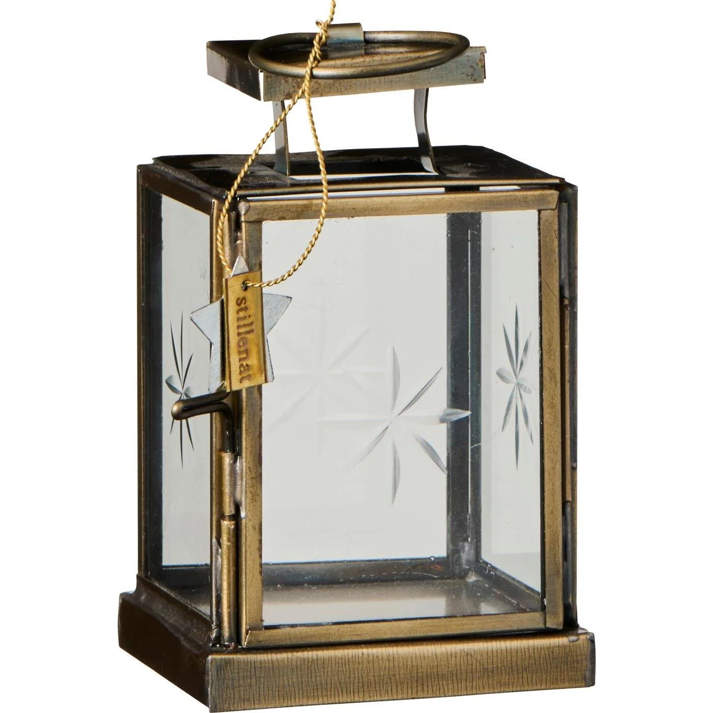 Ib Laursen Mini Laterne mit Facetenschliff im Glas 57332-17.jpg