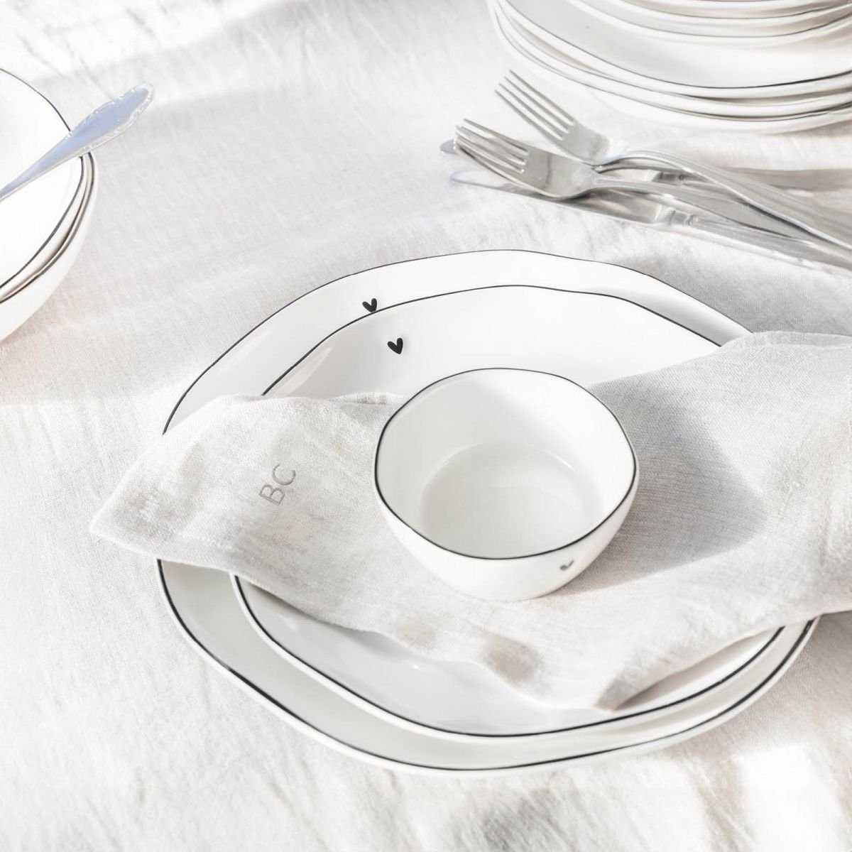 Bastion Collections Serviette Stoff Leinen Natur 50 cm.jpg