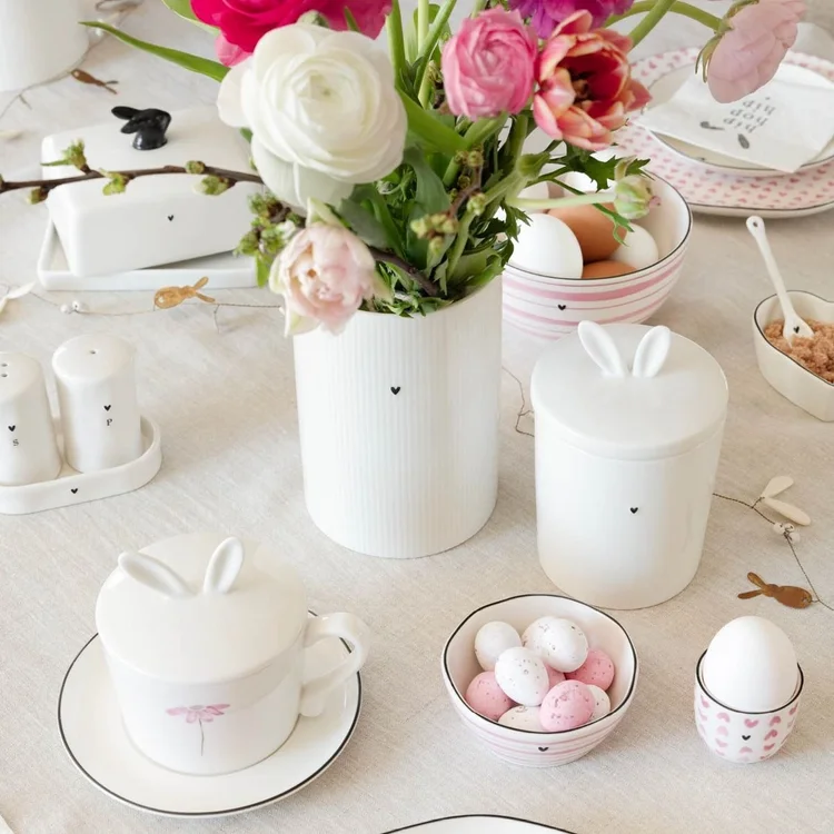 große teetassen Großer Becher aus Fine Bone China mit 700 ml Fassungsvermögen und dekorativem Motiv rund um das Thema Backen. Spülmaschinengeeignet plastikfrei trinken