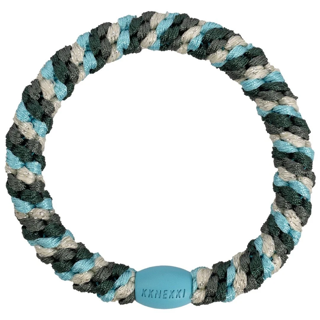 KKNEKKI Haargummi Armband Mix turquoise jungle glitter.jpeg