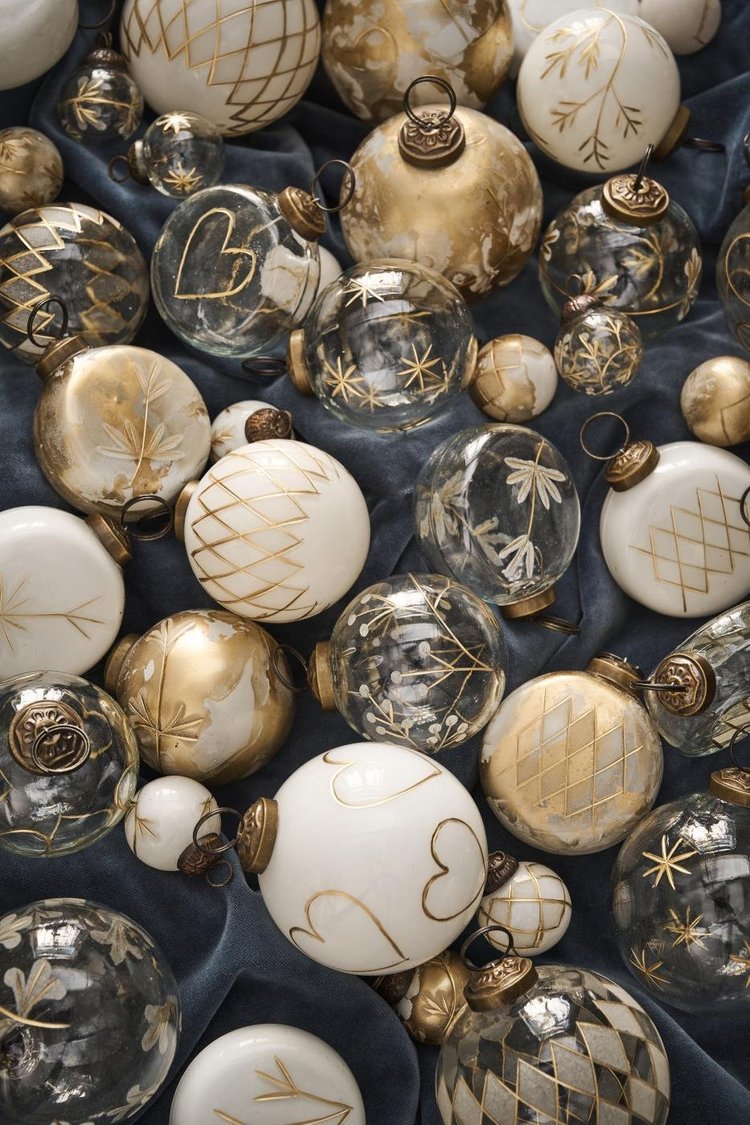 IB LAURSEN Weihnachtskugeln 10 Stück (mini | klar