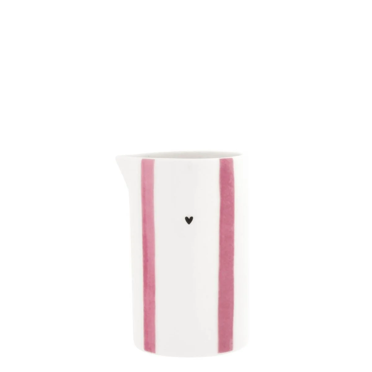 Bastion Collections Kanne Milchkaennchen breite Streifen rosa li-milk-jug-017-ro_1.jpg