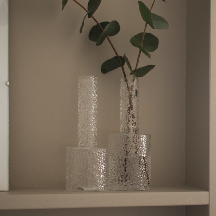 DBKD Vase AIRY aus Glas (flach) — herzenszucker