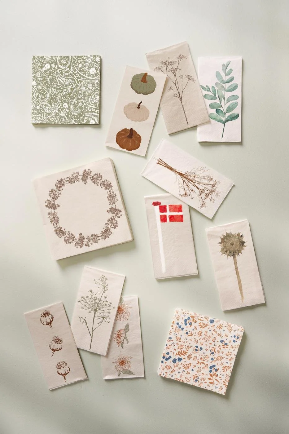 Ib Laursen Servietten Sonnenblume Olivenzweig.jpg (Kopie)