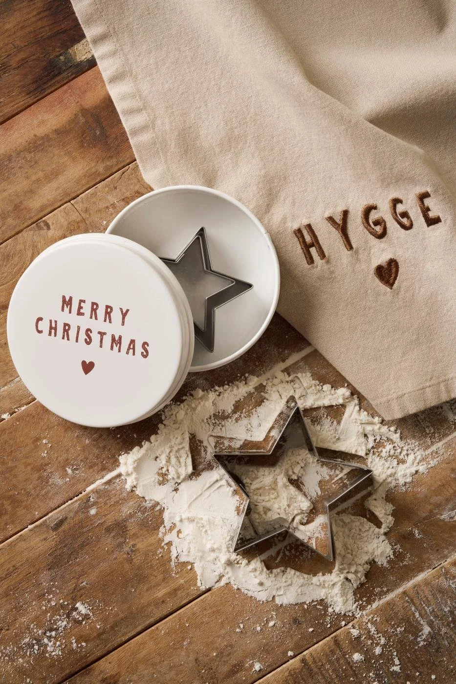 Ib Laursen Dose mit 3 Plätzchenausstechern in Stern Form Merry Christmas.jpg