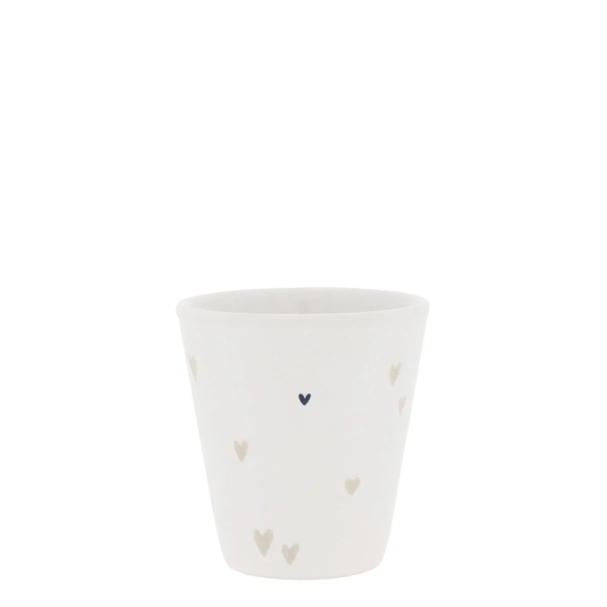 BASTION COLLECTIONS Espresso Becher HERZEN (Weiß | Natur)