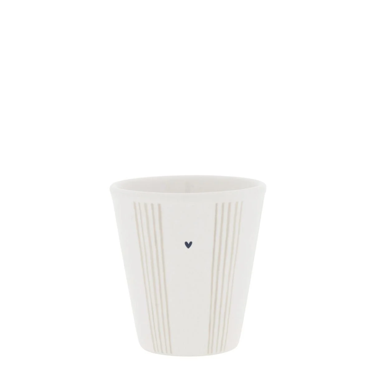 BASTION COLLECTIONS Espresso Becher STREIFEN (Weiß | Natur)