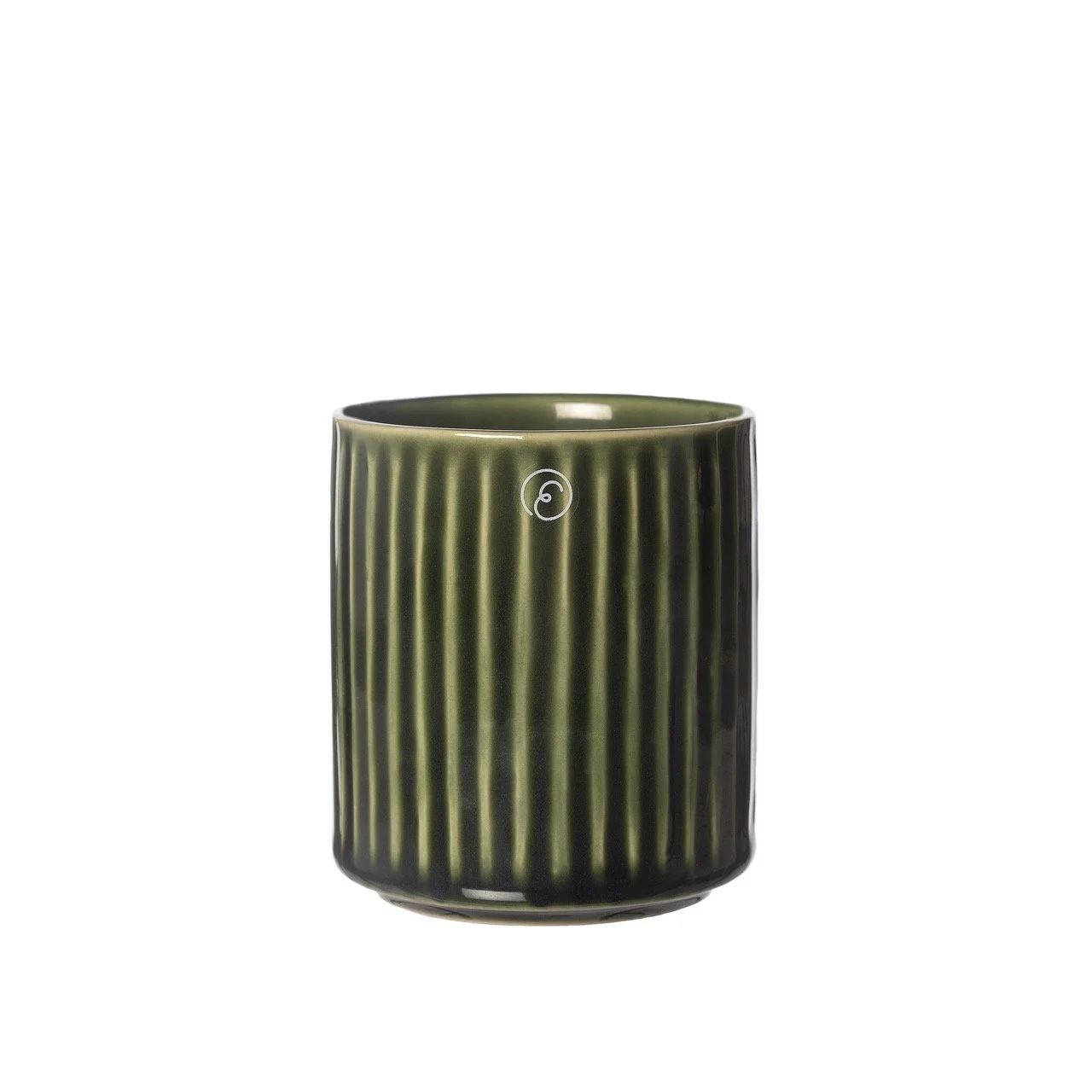 ERNST Becher aus Steingut (Grün)