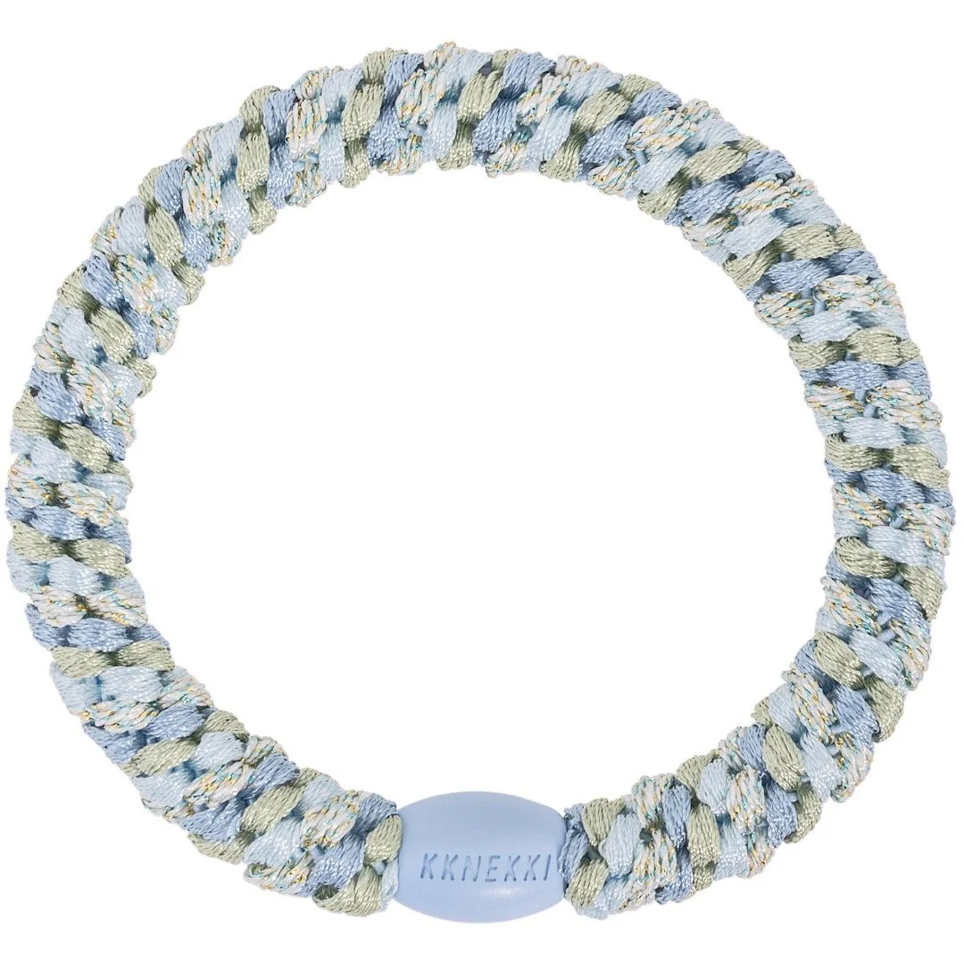 KKNEKKI Haargummi | Armband (Mix Baby Blue Glitter)