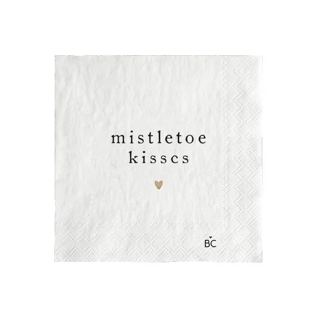 Bastion Collections Papier Servietten misteltoe kisses za-napkin-071-s-bl.jpg
