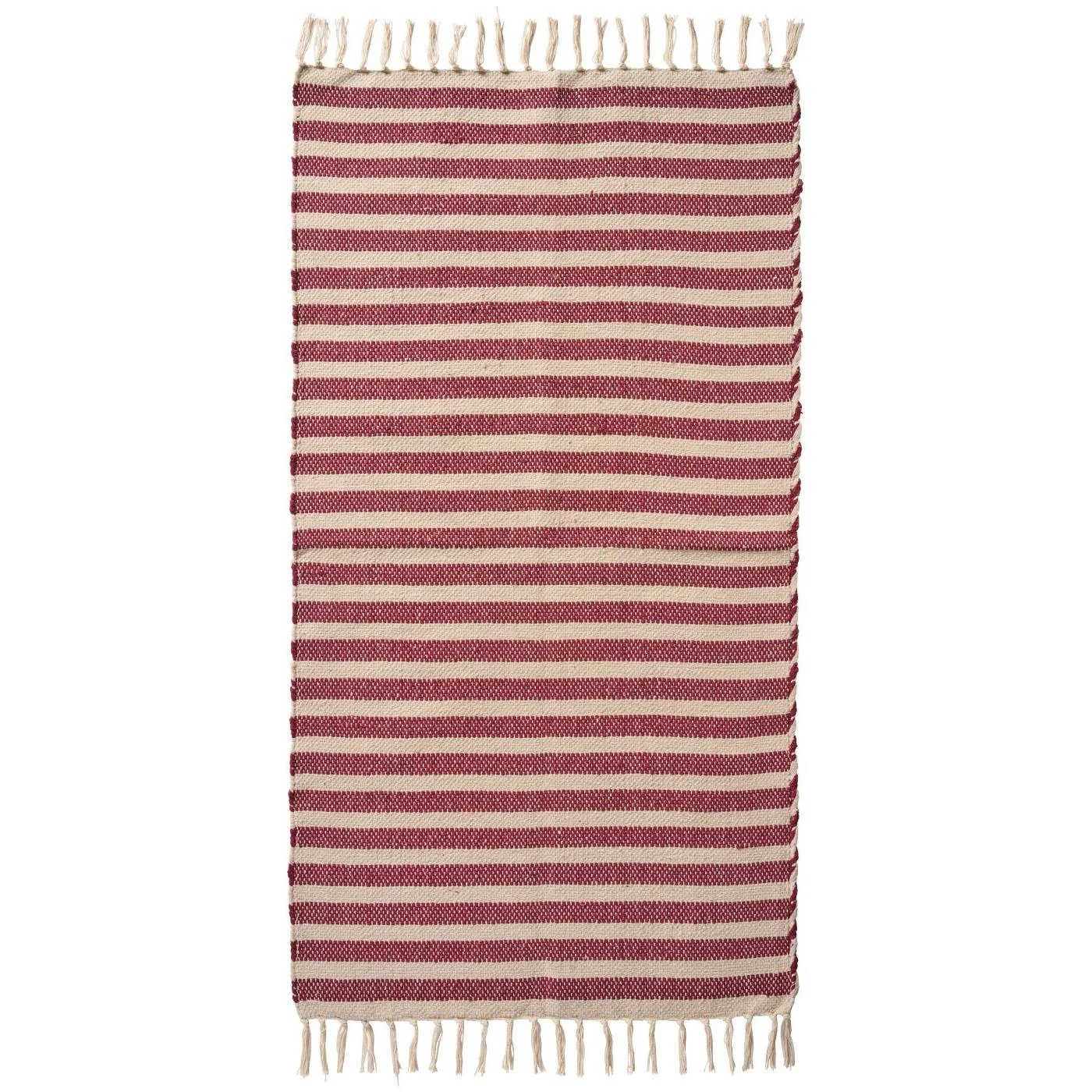Ib Laursen Bodenlaeufer 120 x 60 cm creme rote Streifen 65044-33.jpg