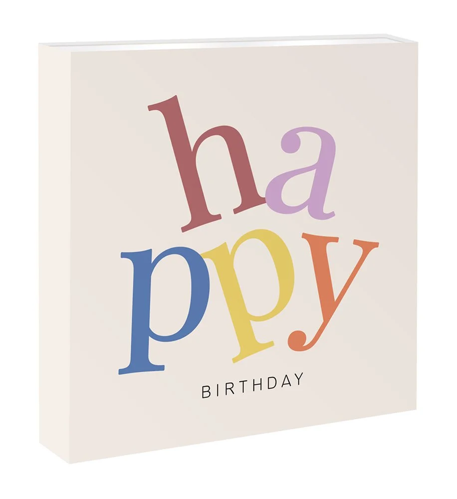 GRAFIK WERKSTATT Streichholzschachtel "happy BIRTHDAY"