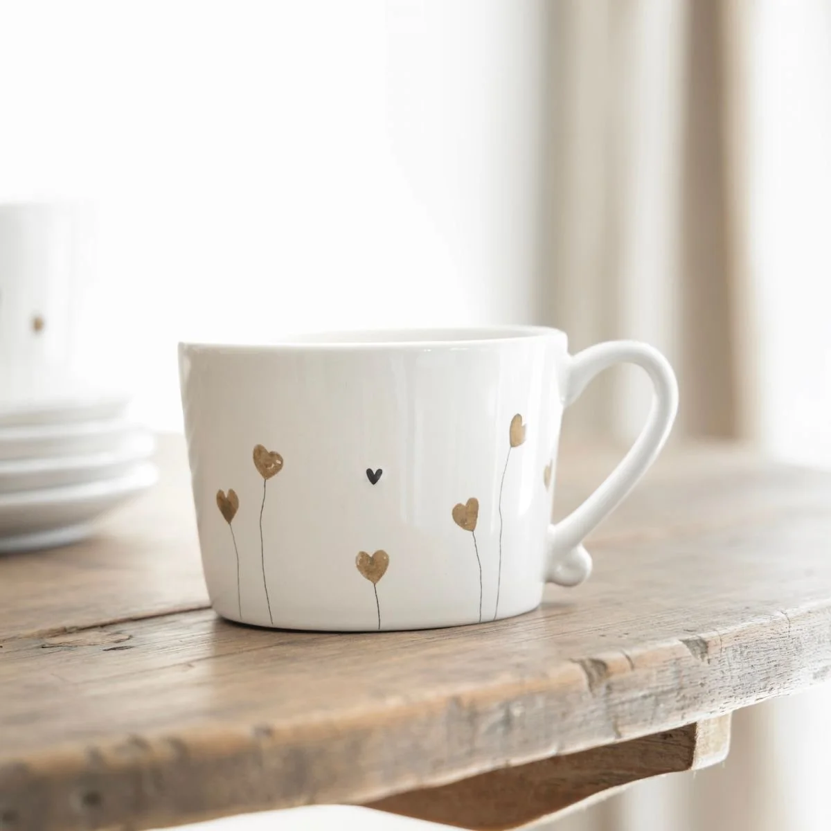 Bastion Collections Tasse Hearts in Bloom Herzen gold_1.jpg