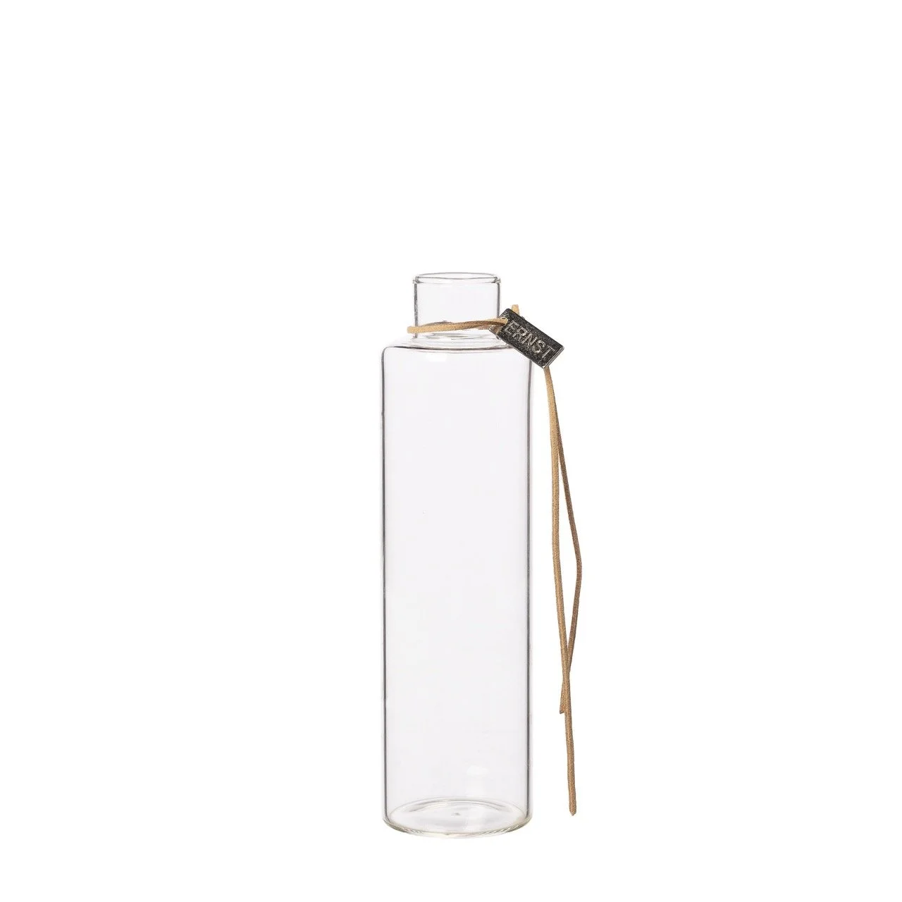 ERNST Vase Glas schmal mit Lederband 364106.jpeg