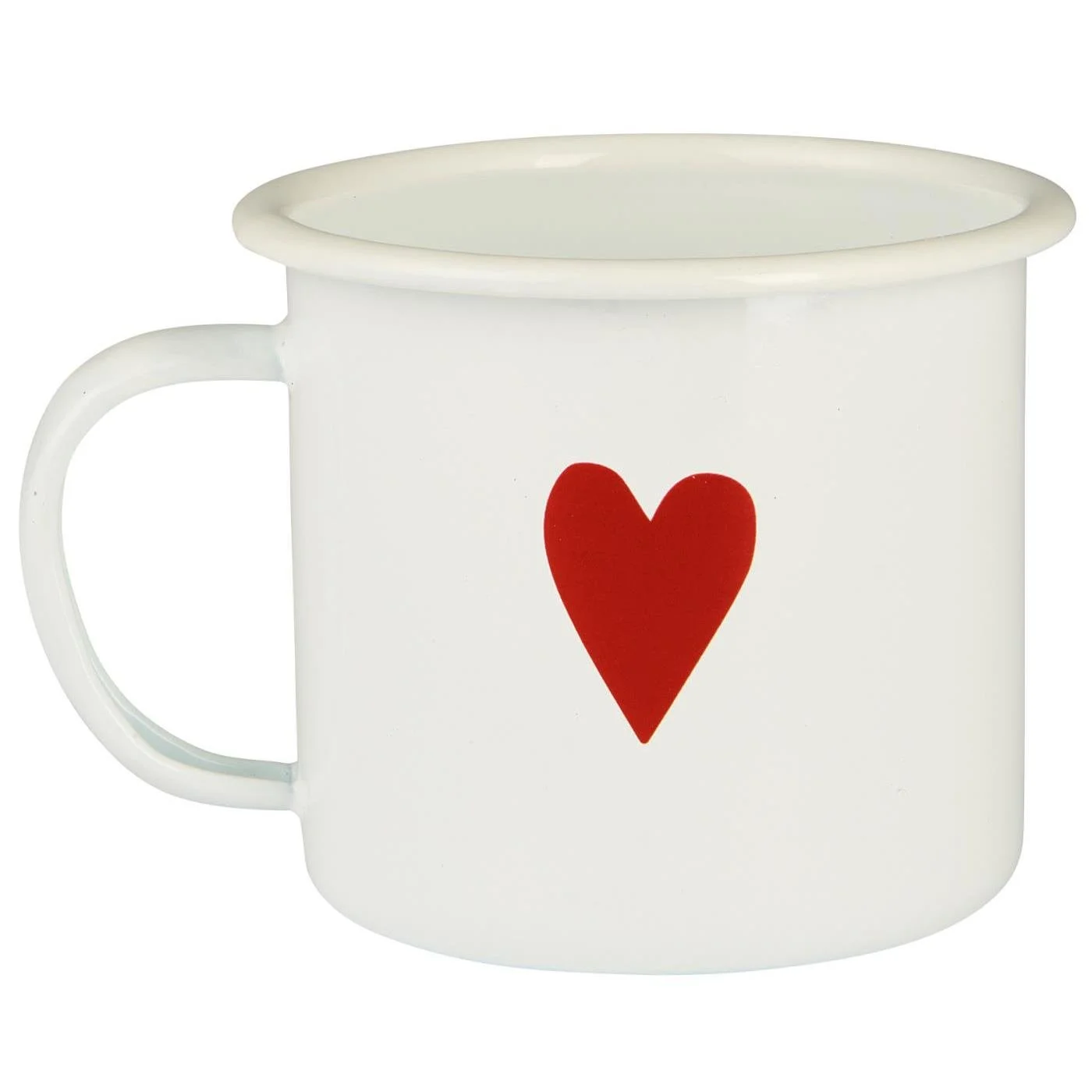 Ib Laursen Tasse Emaille weiss mit rotem Herz 0478-11.jpg