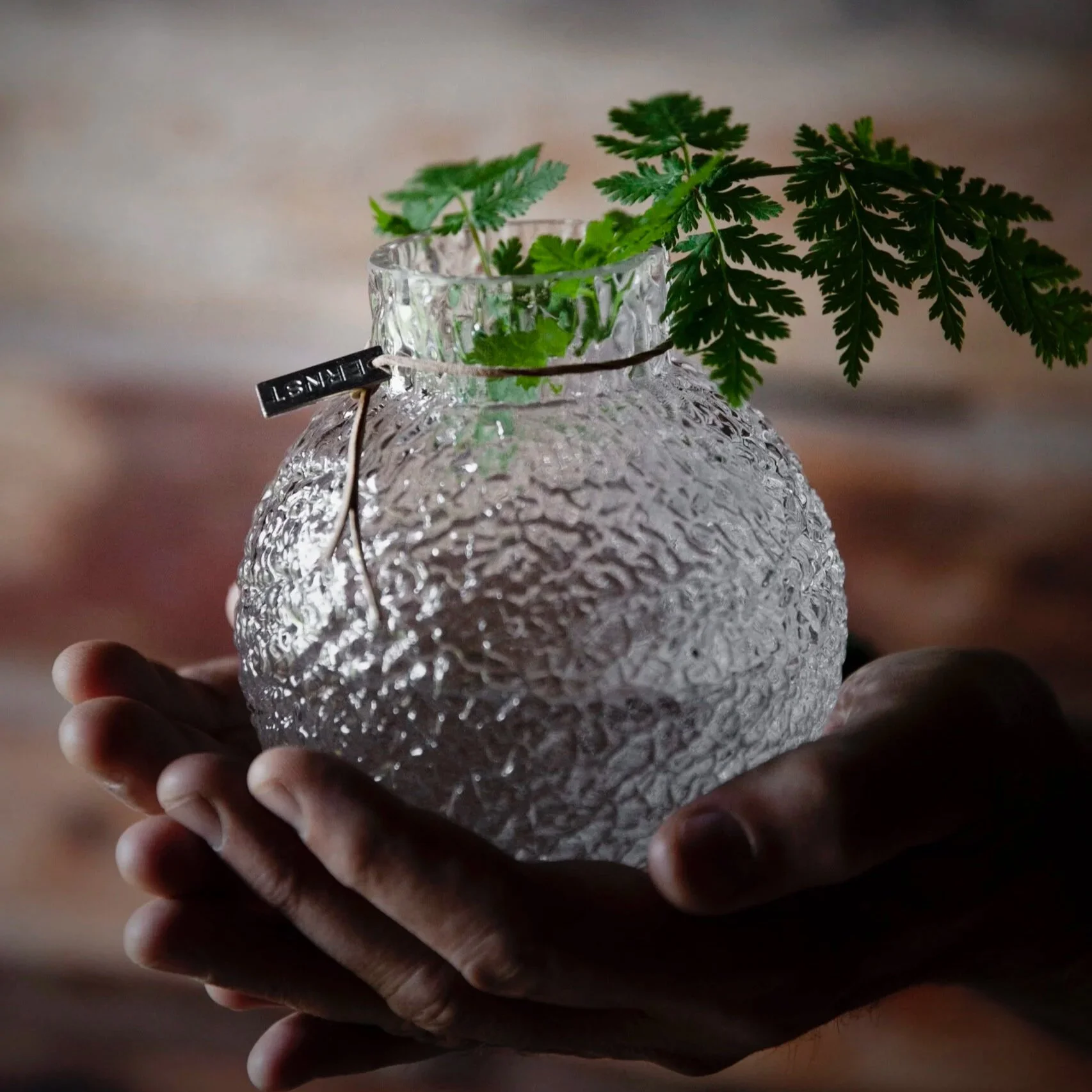 Ernst+Glas+Vase+klein+rund+Struktur+klar.jpg