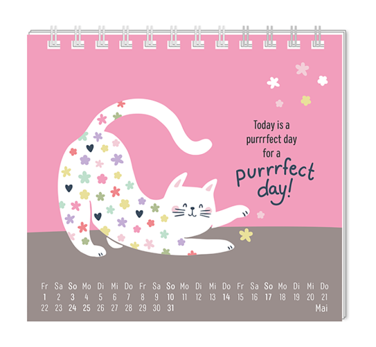 Grafik Werkstatt Mini Kalender 2026 Have a purrfect time Mai.png