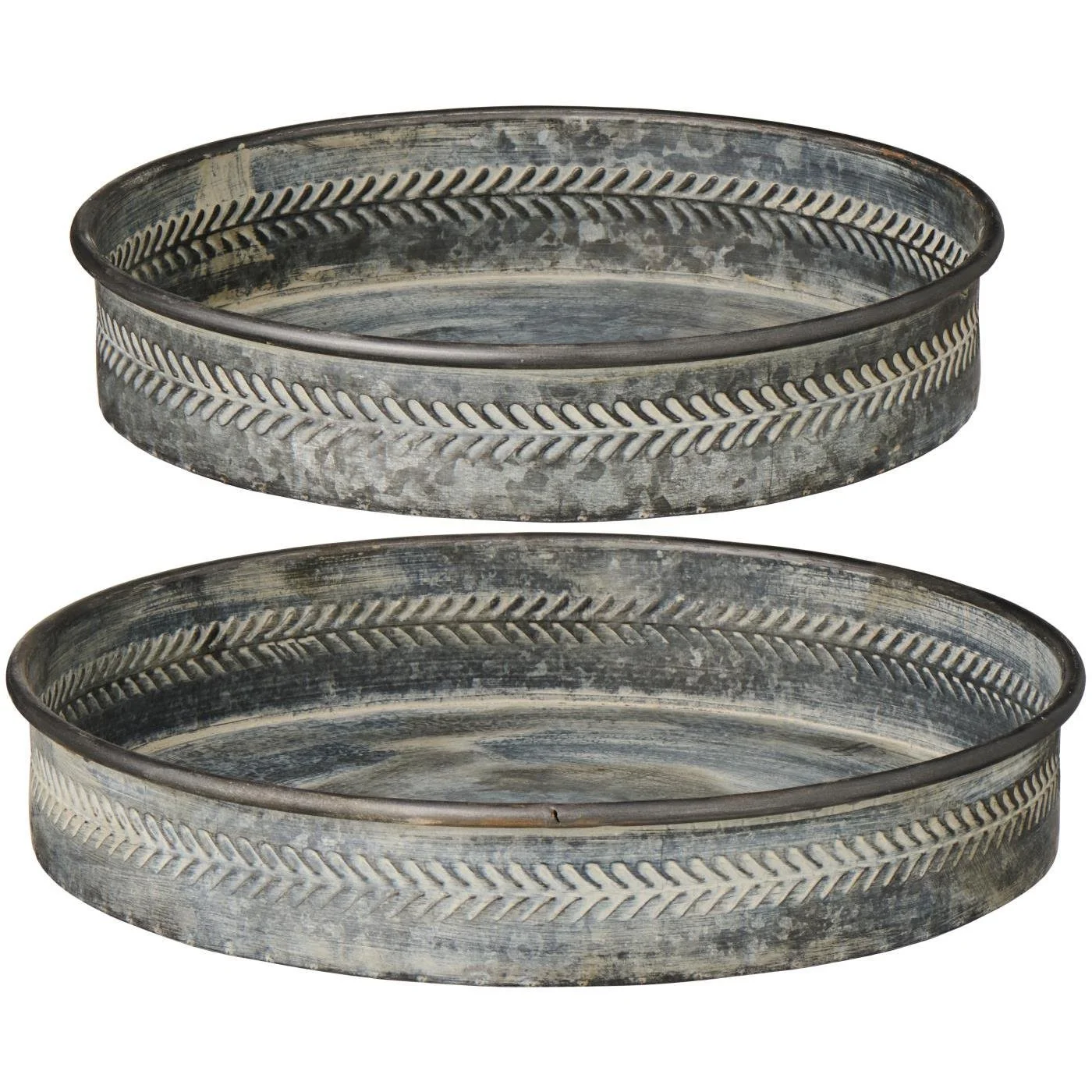 IB LAURSEN Tablett Metall (2-teilig) Urban Garden