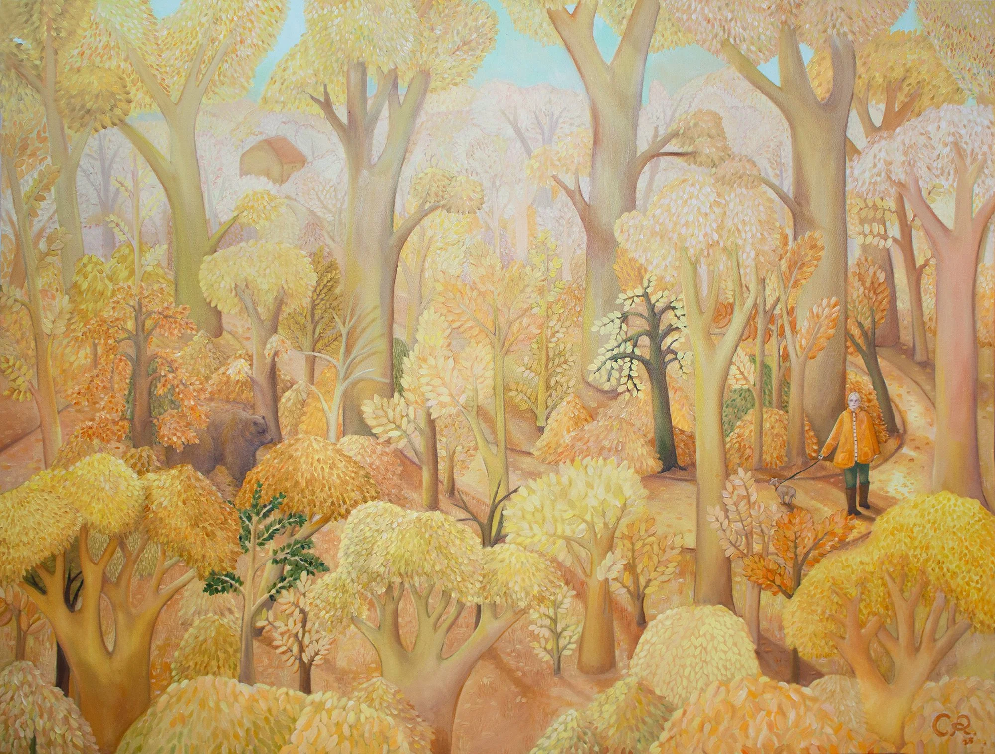 Golden Light, 2025, 36 x 48 in, oil