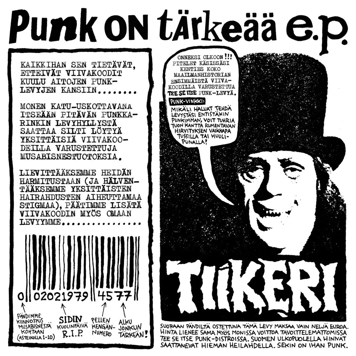 Tiikeri - Punk on Tärkeää 7"