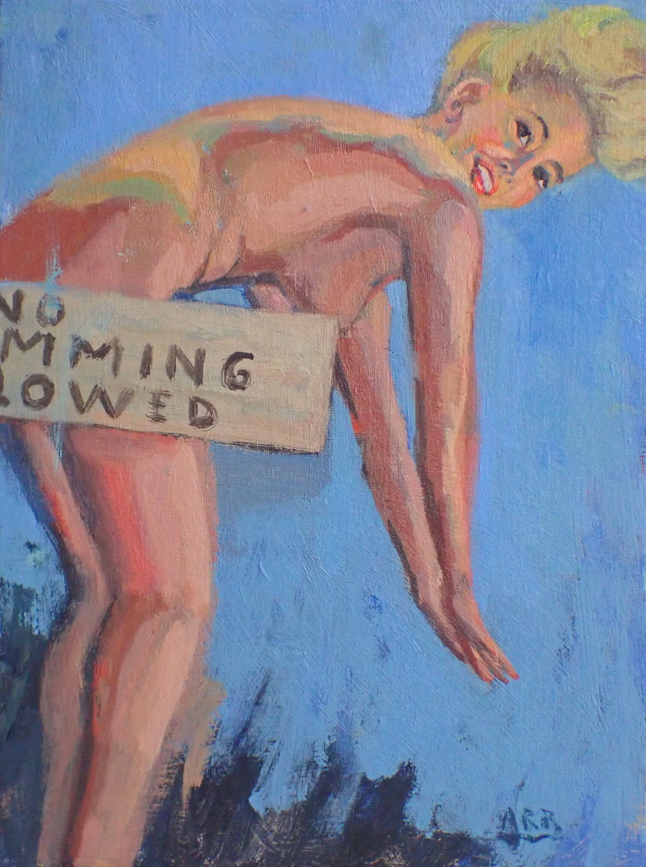 I Dare You . 9"x12" . sold