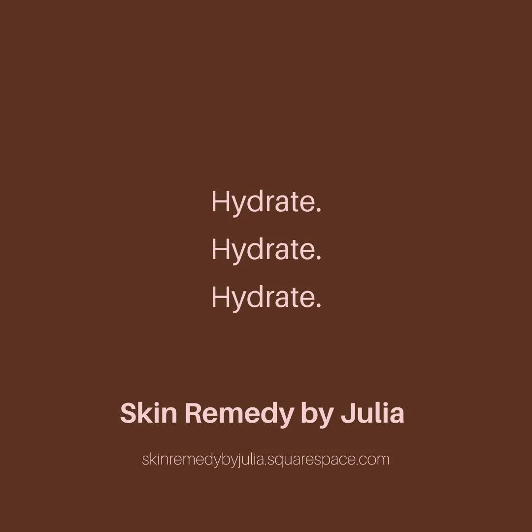 If you are looking for a quick and easy skin remedy...grab a glass of water.

Hydration is one of the best ways to keep your skin glowing year-round!

What is your favorite skin remedy?

#skinremedybyjulia #skincare #beauty #skincareroutine #makeup #