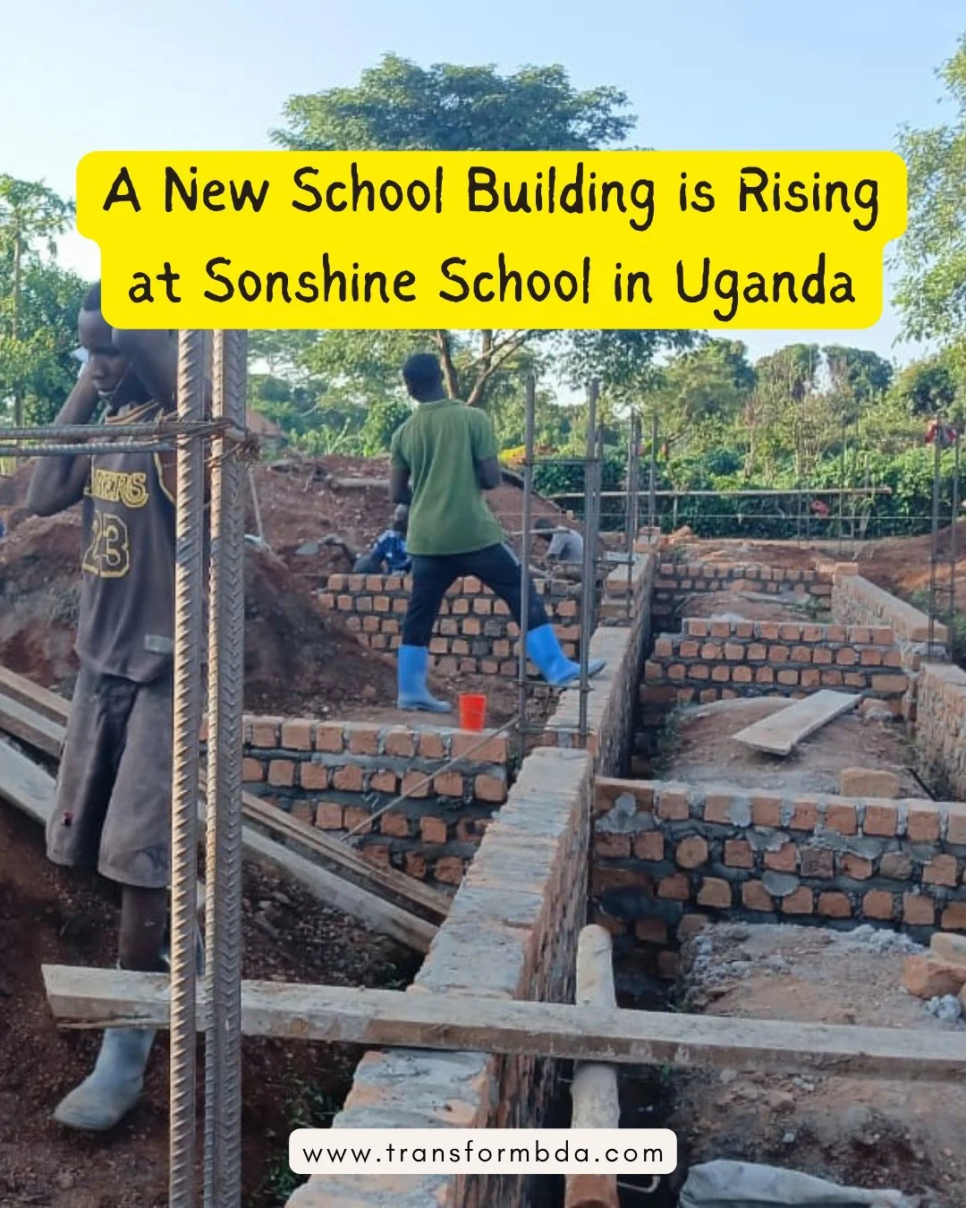 A new school building is rising at Sonshine School in Uganda - expanding hope and opportunity for children and young people in a community that has faced decades of hardship.

Alongside classrooms, a three-level dormitory and a solar-powered computer