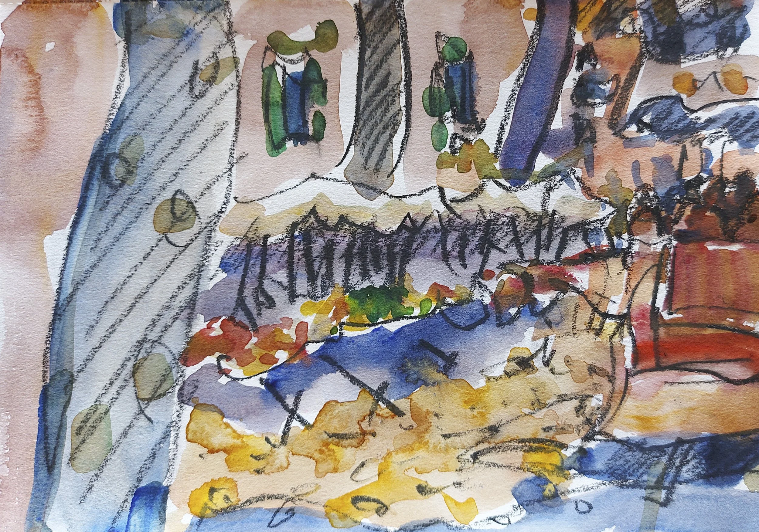Céret Market, 8'' x 6'', 20cm x 15cm, £1,275