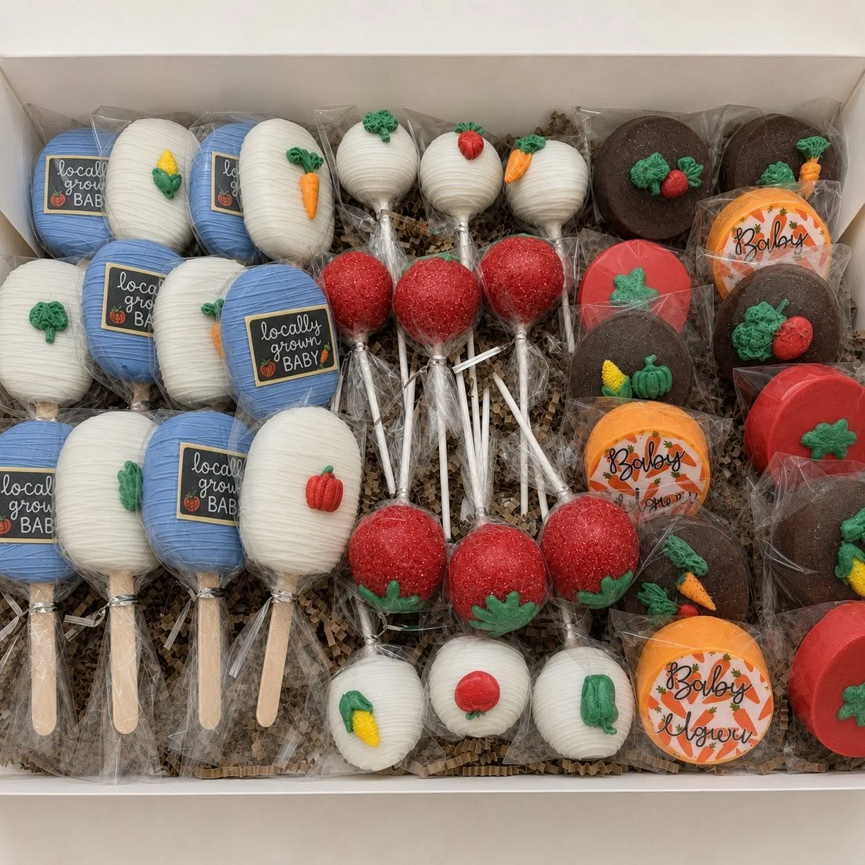 Locally Grown Baby Shower Produce Themed Treats