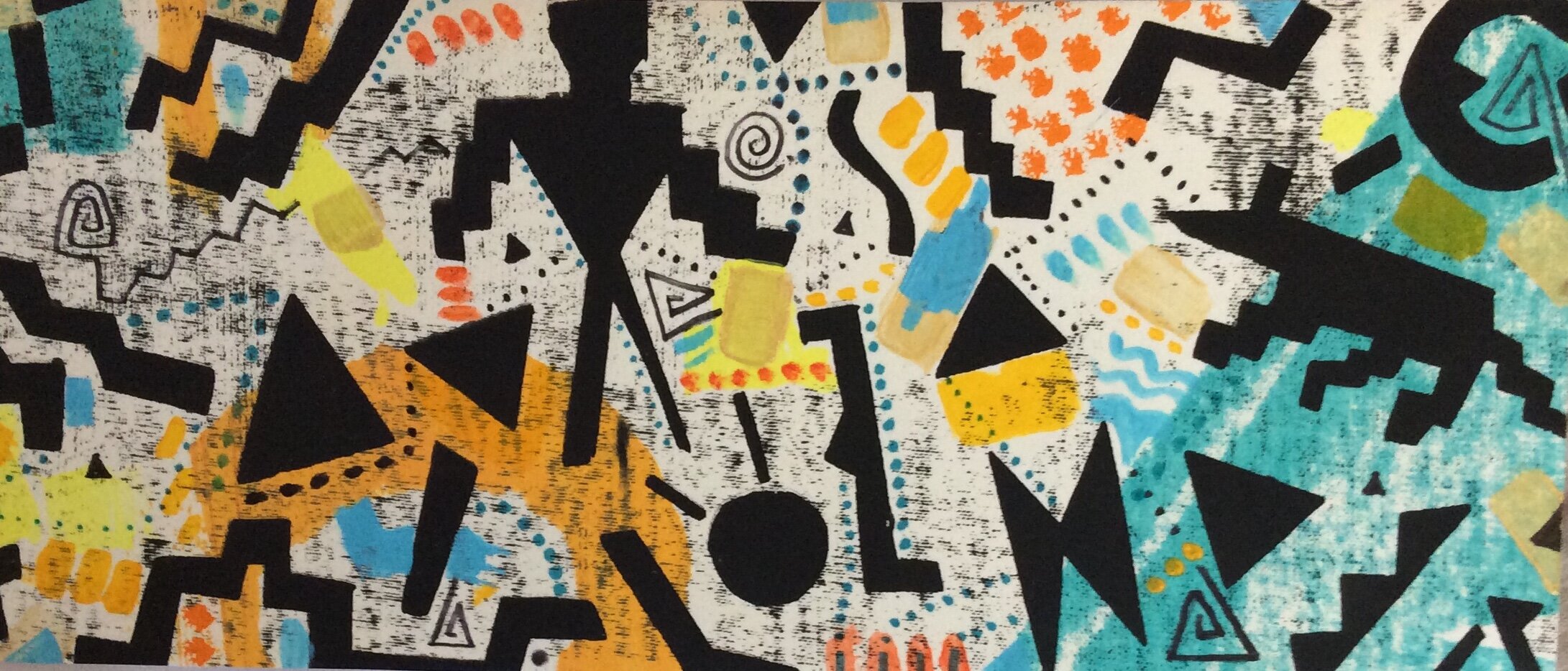 Silk Screen and Color Pens