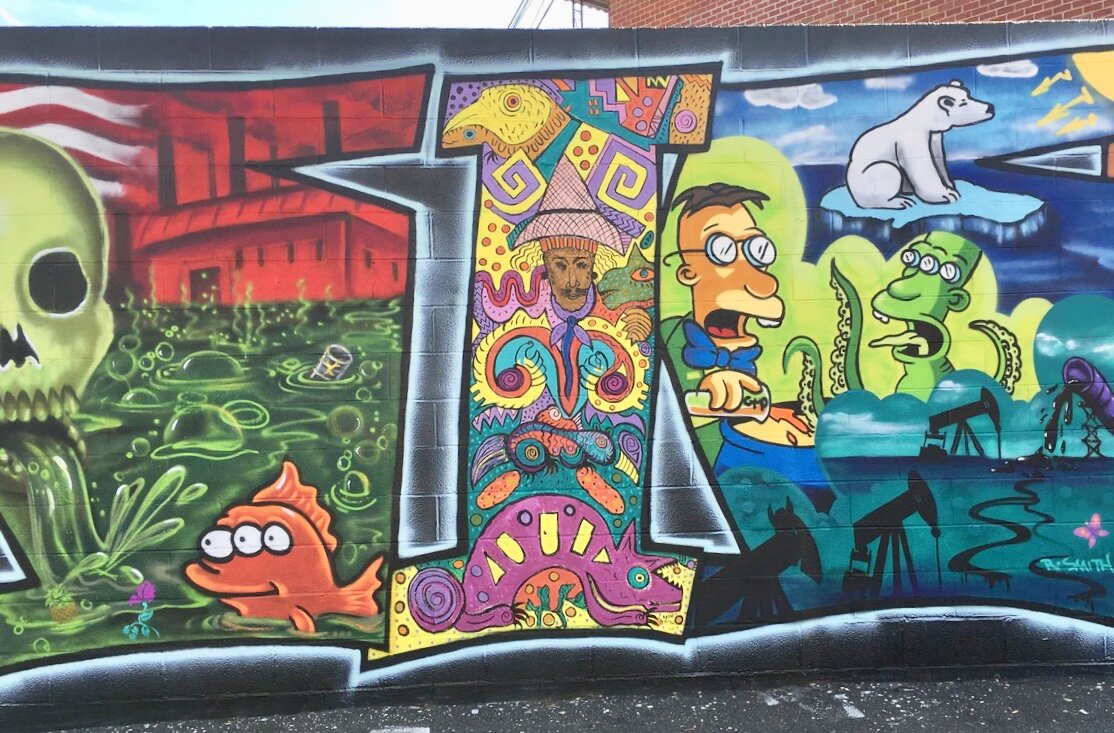 Welling Court Mural Project Center Panel 2017
