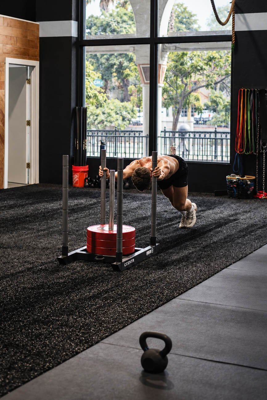 Athlete Pushing a Weighted Sled.jpg