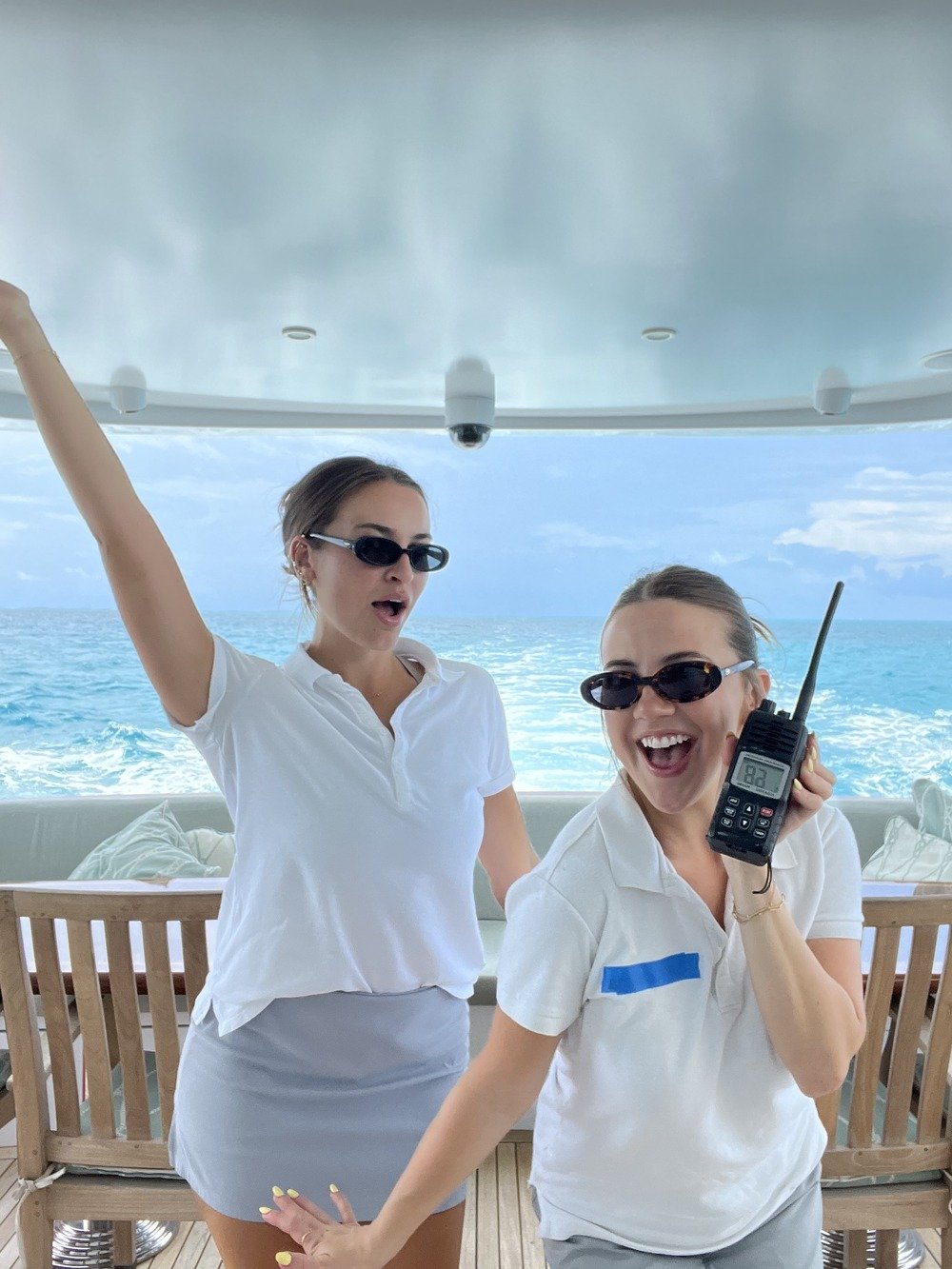 Emily catering on a yacht