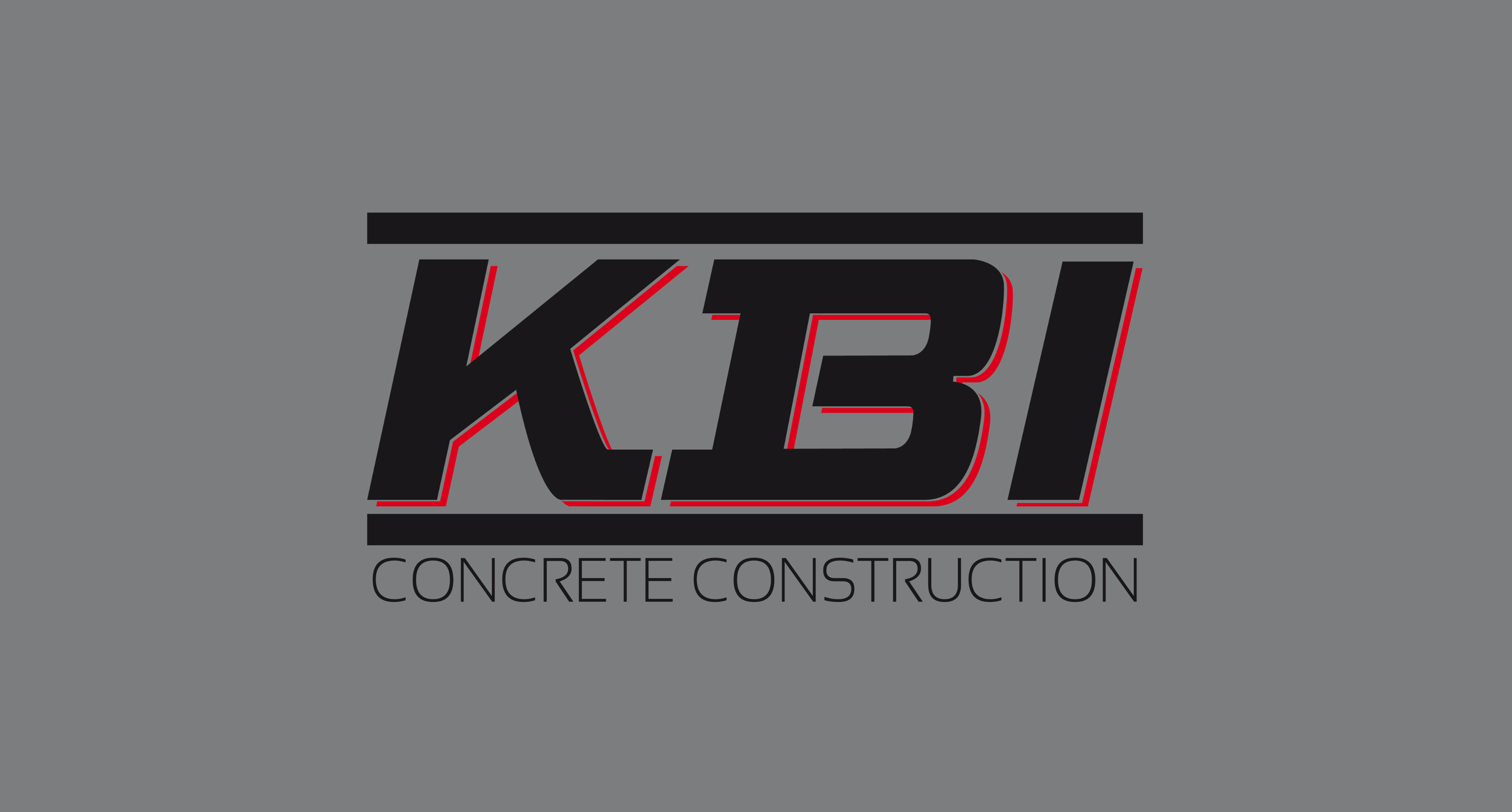 KBI Concrete Construction Logo Design