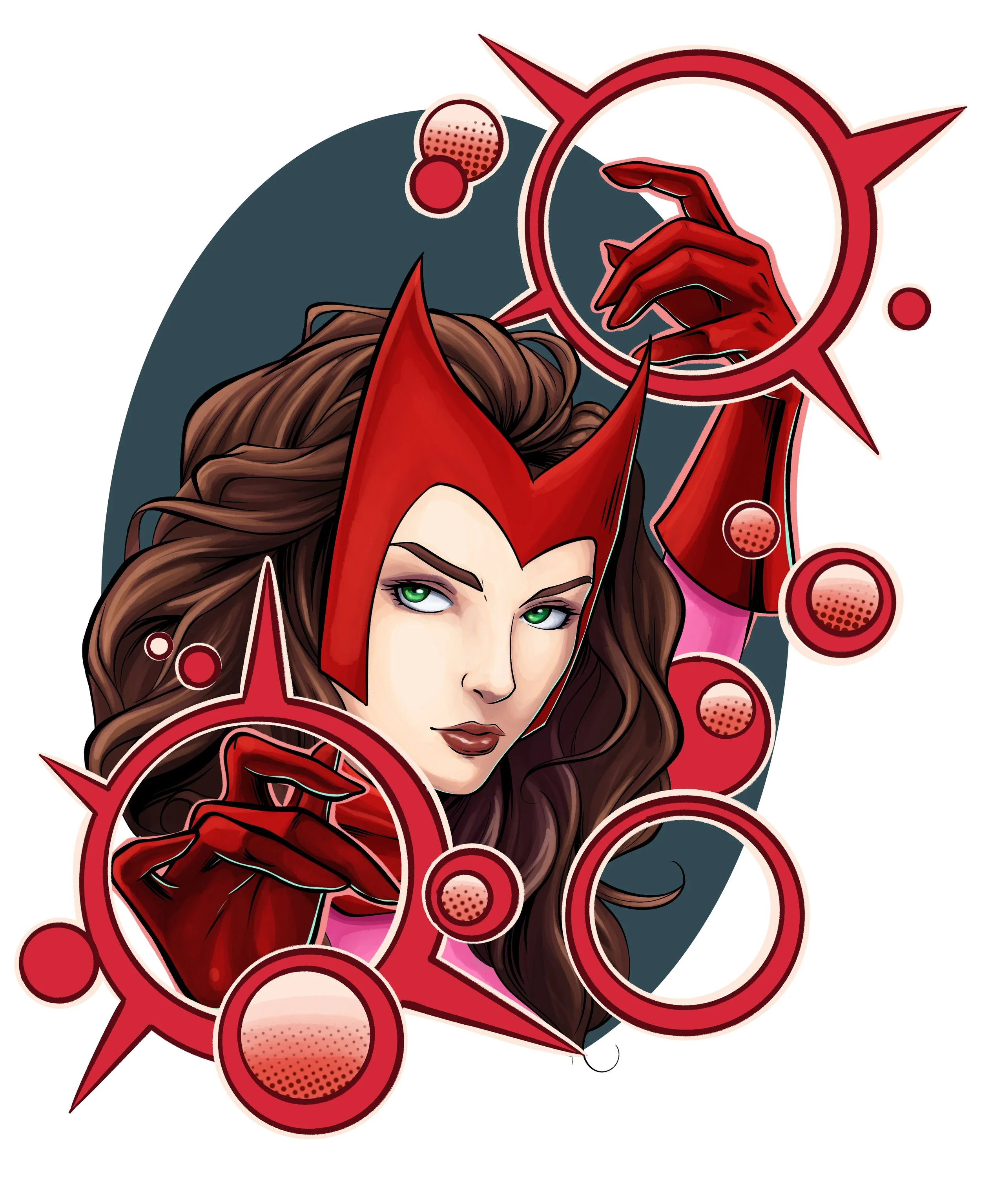 $750, Full color Scarlet Witch