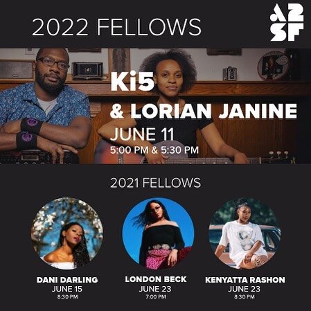 Come see our 2022 fellows today at the Grove Stage @aasummerfest - link in bio for details!
